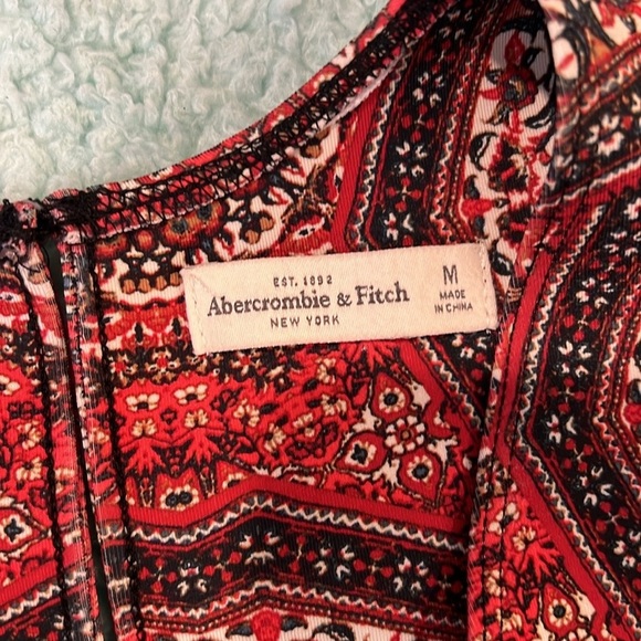 🔥Abercrombie & Fitch Red A-Line Mini Dress🔥 - Picture 4 of 7